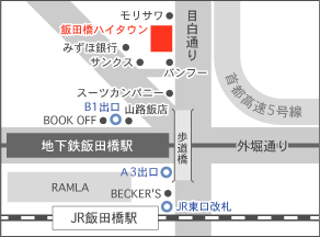 クワン 東京オフィスまでの地図